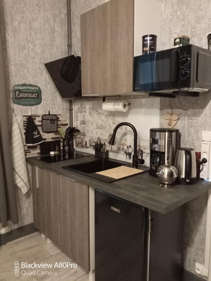 Studio Malou avec cuisine toute équipée et terrasse aménagée Olliergues Extérieur photo